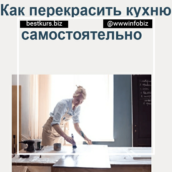 Мастер-класс «Как перекрасить кухню самостоятельно» - Анастасия Воронина