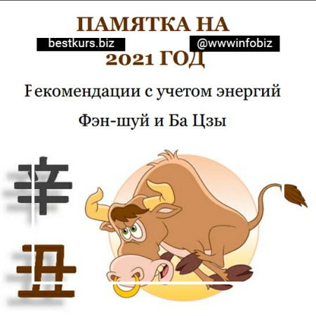 Памятка на 2021 год (Студия Фэн-шуй «Гармония») - Юлия Бальсина