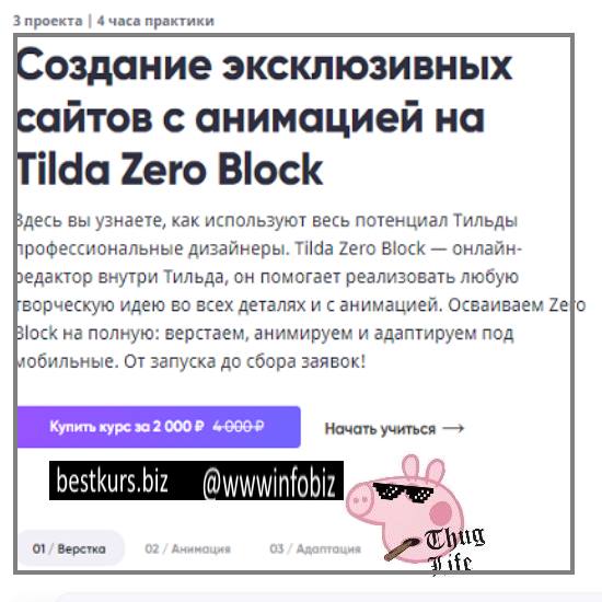 Создание эксклюзивных сайтов с анимацией на Tilda Zero Block - Breezzly