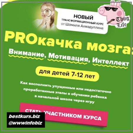 Proкачка мозга: Внимание, Мотивация, Интеллект для детей 7-12 лет 2021 - Шамиль Ахмадуллин