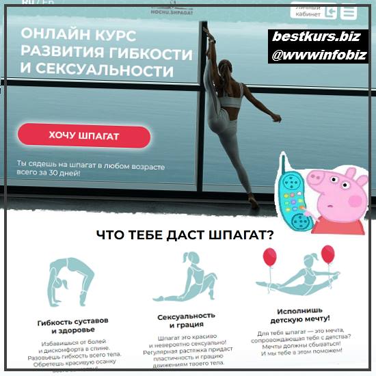 Онлайн курс развития гибкости и сексуальности 2019 Елизавета Буданова