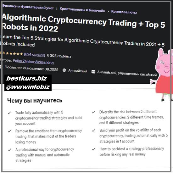 Алгоритмическая торговля криптовалютой + 5 лучших роботов в 2022 году - Петко Живков Александров