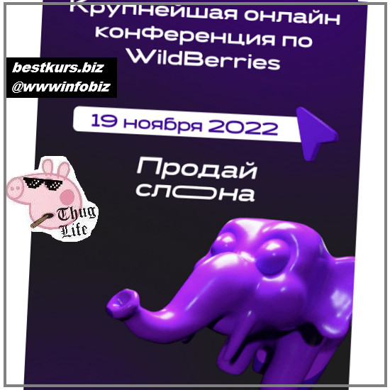Крупнейшая онлайн конференция по WildBerries - 2022 - Продай слона
