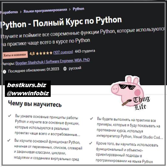 Python – Полный Курс по Python - 2023 - Bogdan Stashchuk