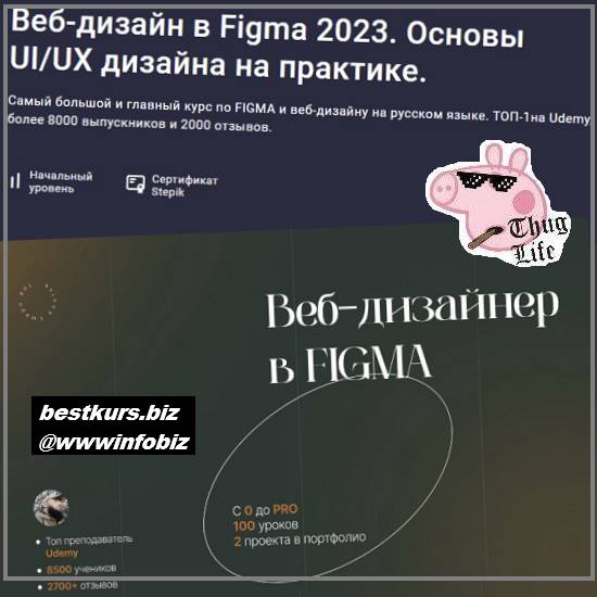 Веб-дизайн в Figma 2023. Основы UI/UX дизайна на практике - 2023 Stepik - Evgen Marfel