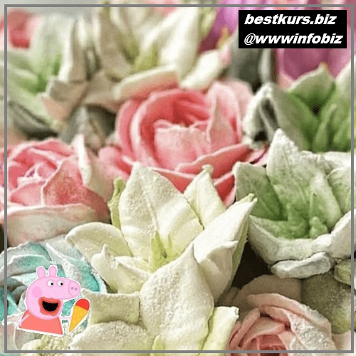 Цветы из Зефира. Букеты из Зефирных цветов - 2023 - Ирина Левченко