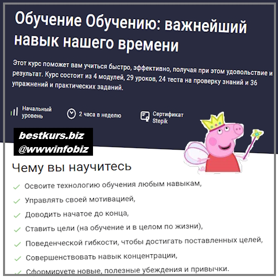 Обучение Обучению: важнейший навык нашего времени - 2023 Stepik - Aiva Altynova Обучение Обучению: важнейший навык нашего времени - 2023 Stepik - Aiva Altynova
