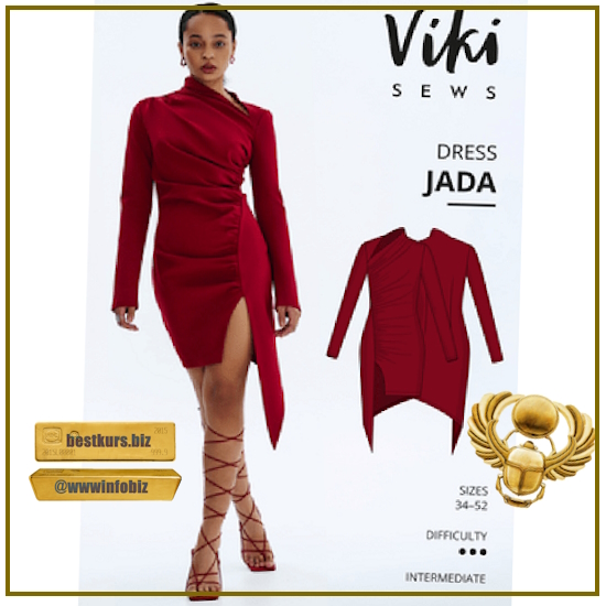 Exclusive Jada dress sewing pattern. Размеры 34-52. Рост 162-168 - Виктория Ракуса (2023) Vikisews