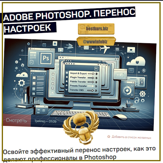 Adobe Photoshop. Перенос настроек - Андрей Журавлев (2023) liveclasses