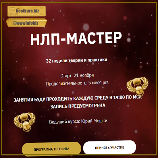 НЛП-Мастер. 1 – й месяц - Юрий Мошкин (2023)