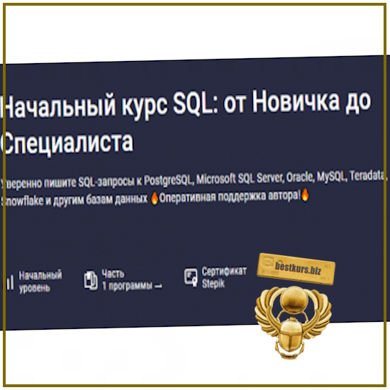 Начальный курс SQL: от новичка до специалиста - Влад Бурмистров (2025) Stepik Начальный курс SQL: от новичка до специалиста - Влад Бурмистров (2025) Stepik