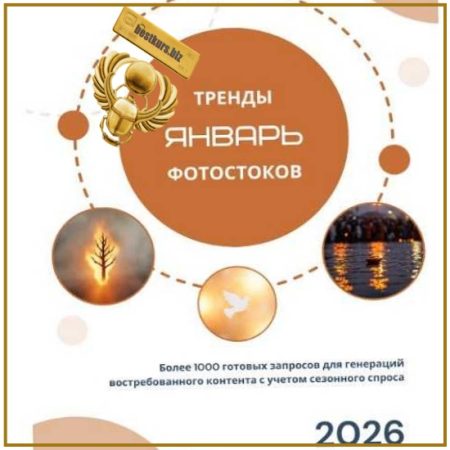 Тренды фотостоков. Январь + Книга НЧ Мужчины + Женщины часть 2 - Василина Баранова (2026) vasilinfo