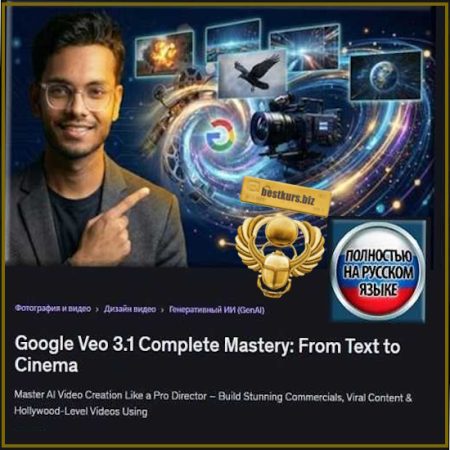 Полный курс по Google Veo 3.1: от текстового промпта до создания фильма - Chetan Pujari (2026) Udemy