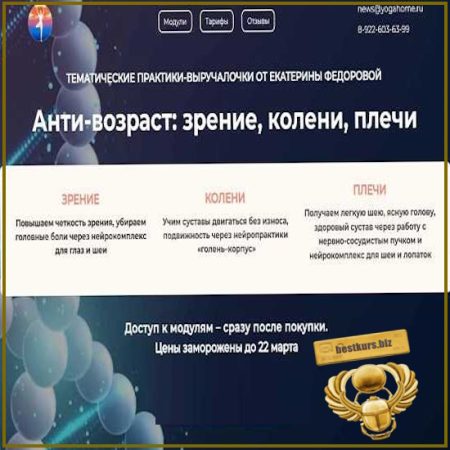Анти-возраст: зрение, колени, плечи. Модуль 3. Плечи - Екатерина Федорова (2026) Дом Ом