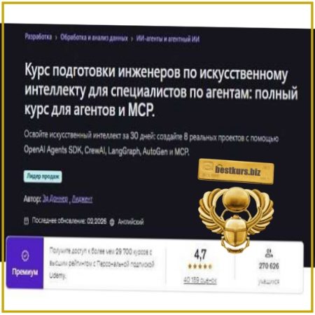 Полный курс по созданию ИИ-агентов и работе с MCP - Эд Доннер, Лидженси (2026) Udemy