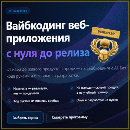 Вайбкодинг веб-приложения с нуля до релиза (2026) AlexeyTripleA