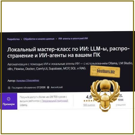 Мастер-класс по локальному ИИ: LLM, диффузионные модели и ИИ-агенты на вашем ПК - Арнольд Оберлейтер (2026) Udemy