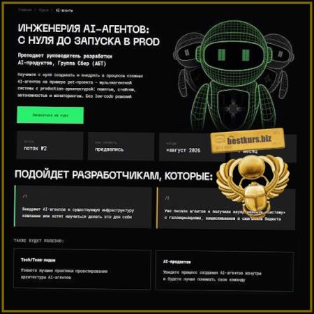 Иженерия AI-агентов: с нуля до запуска в prod - Дмитрий Антипов (2026) balun.courses