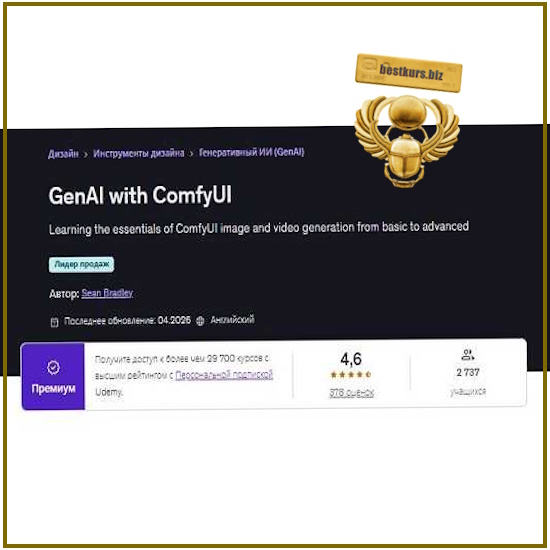 Генеративный ИИ с ComfyUI - Sean Bradley (2026) Udemy Генеративный ИИ с ComfyUI - Sean Bradley (2026) Udemy